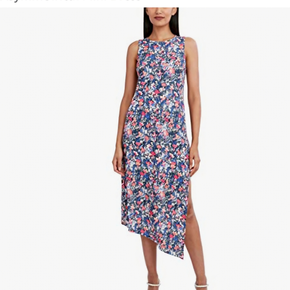 BCBGMaxAzria Multicolor Asymmetrical Dress